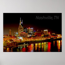 Nashville, TN Skyline Poster