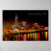 Nashville, TN Skyline Poster