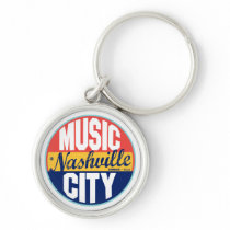 Nashville Vintage Label Key Chains