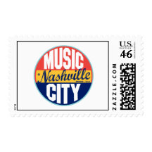 Nashville Vintage Label Postage Stamps