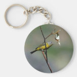 Nashville Warbler (male) Keychain