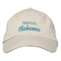 NASSAU, BAHAMAS cap embroidered hats by TropiCoolUniverse NASSAU, BAHAMAS cap embroidered hats
