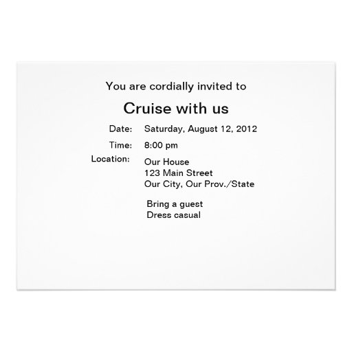 Nassau, Bahamas Invites