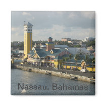 Nassau harbor refrigerator magnet