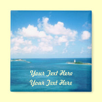 Nassau Harbor Magnet sq magnets