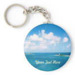 Nassau Harbor Personalized Keychain