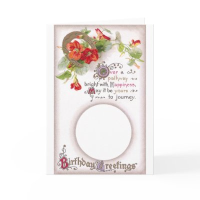 Nasturtium Birthday Card Frame by pinkalmond