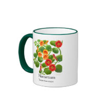 Nasturtium Botanical Art Mug