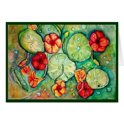 "Nasturtium Fantasy" Cards by patsarts