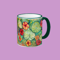 "Nasturtium Fantasy" mugs