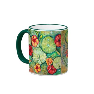 "Nasturtium Fantasy" Coffee Mugs by patsarts