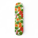 Nasturtium Flower Vines Skateboard by twopurringcats Nasturtium Flower Vines Skateboard