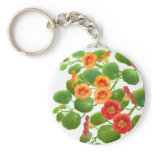 Nasturtium Flowers Keychain