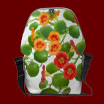 Nasturtium Garden Flowers Rickshaw Messenger Bag messenger bags