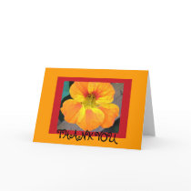 Nasturtium  - Thank you Card
