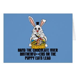 Nasty Easter bunny Cards