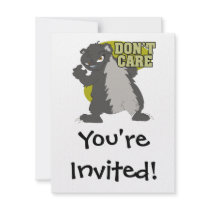 NASTY HONEY BADGER DONT CARE INVITATION