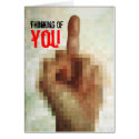 Nasty thinking of you Greeting card by Surrealism Nasty thinking of you Greeting card