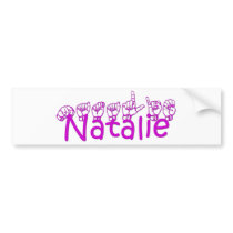 Natalie bumper stickers
