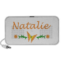 Natalie (Orange Butterfly) Portable Speaker