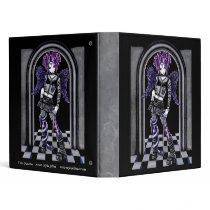 "Natasha" Gothic Pink Guardian Angel Binder