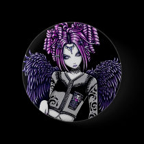 Natasha Pink Purple Angel buttons
