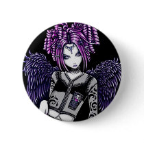Natasha Pink Purple Angel buttons by mykajelina Natasha Pink Purple Angel buttons