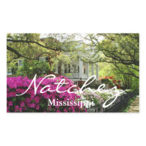 Natchez Mississippi Spring Rectangle Sticker