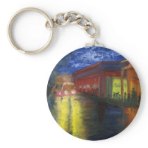 Natchitoches, Louisiana at Night Key Chains