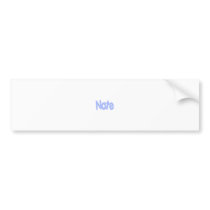 Nate Bumper Stickers