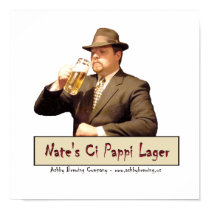 Nate's Ci Pappi Lager Poster posters by chefnathan Nate's Ci Pappi Lager Poster posters