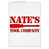 Nate's Tool Company cards by CustomNameProducts Nate's Tool Company cards