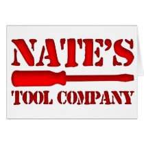 Nate's Tool Company cards by CustomNameProducts Nate's Tool Company cards