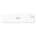 Nathan Bumper Sticker