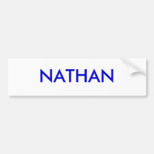 NATHAN BUMPER STICKERS