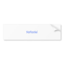 Nathaniel Bumper Sticker