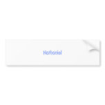 Nathaniel Bumper Sticker