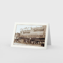 Nathan's Famous Hot Dogs Blank Greeting Card by lizadeyphoto Nathan's Famous Hot Dogs Blank Greeting Card