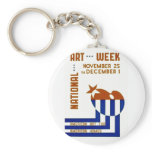 National Art Week  - WPA Poster - Keychain