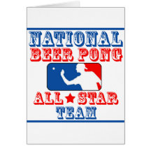 National Beer Pong Team Cards