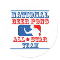 National Beer Pong Team stickers