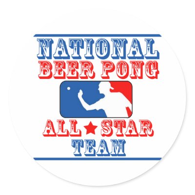 National Beer Pong Team stickers National Beer Pong Team stickers