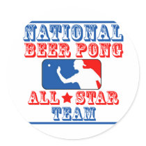 National Beer Pong Team stickers