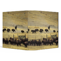 National Bison Range Roundup in Montana 3 Ring Binders