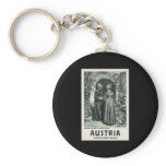 National costumes of Upper Austria Key Chains