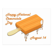National Creamsicle Day August 14 Postcards