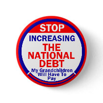 National Debt Button by samappleby National Debt Button