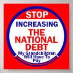 National Debt Poster posters