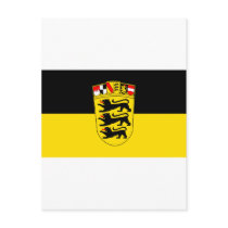 National flag Baden-Wuerttemberg Post Card