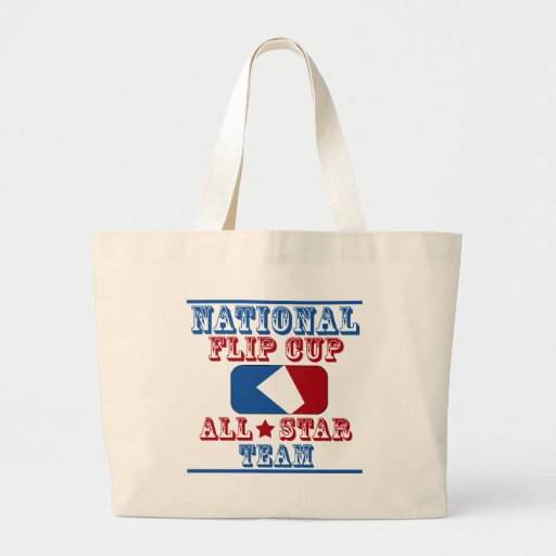 national flip cup champion canvas bags